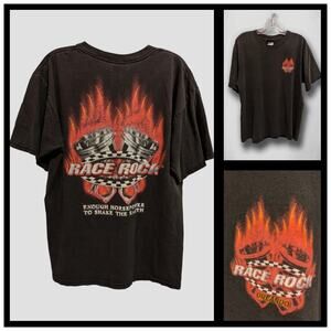 Vintage Race Rock T-shirt Enough Power to Shake the Earth. Men's Large